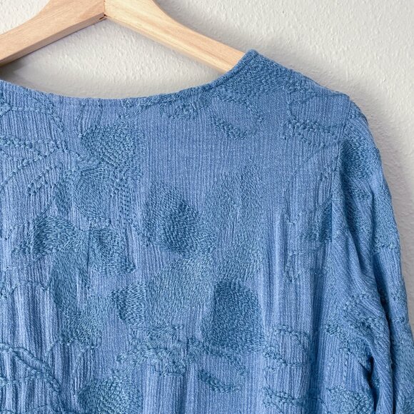 Soft Surroundings Cecile Embroidered Floral Tunic Size M - Picture 10 of 14